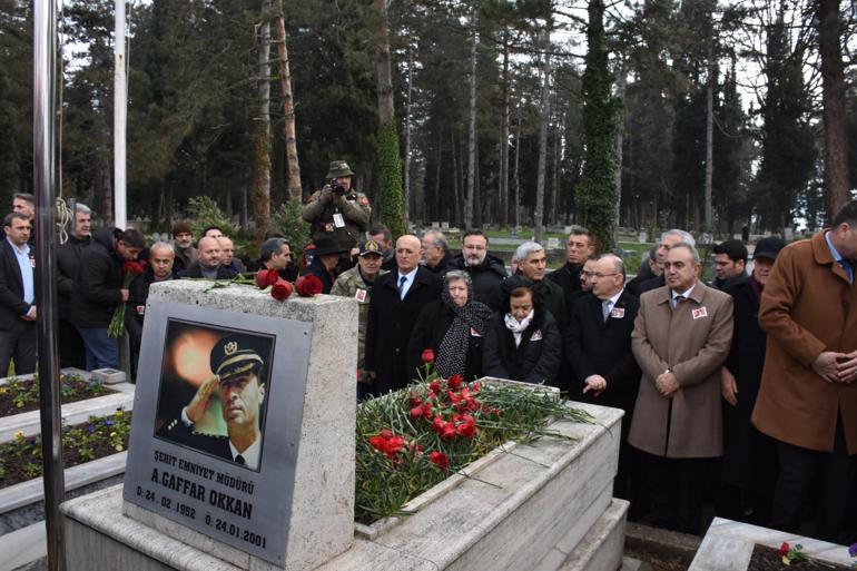 Emniyet Müdürü Okkan, şehit edilişinin 23'üncü yılında mezarı başında anıldı