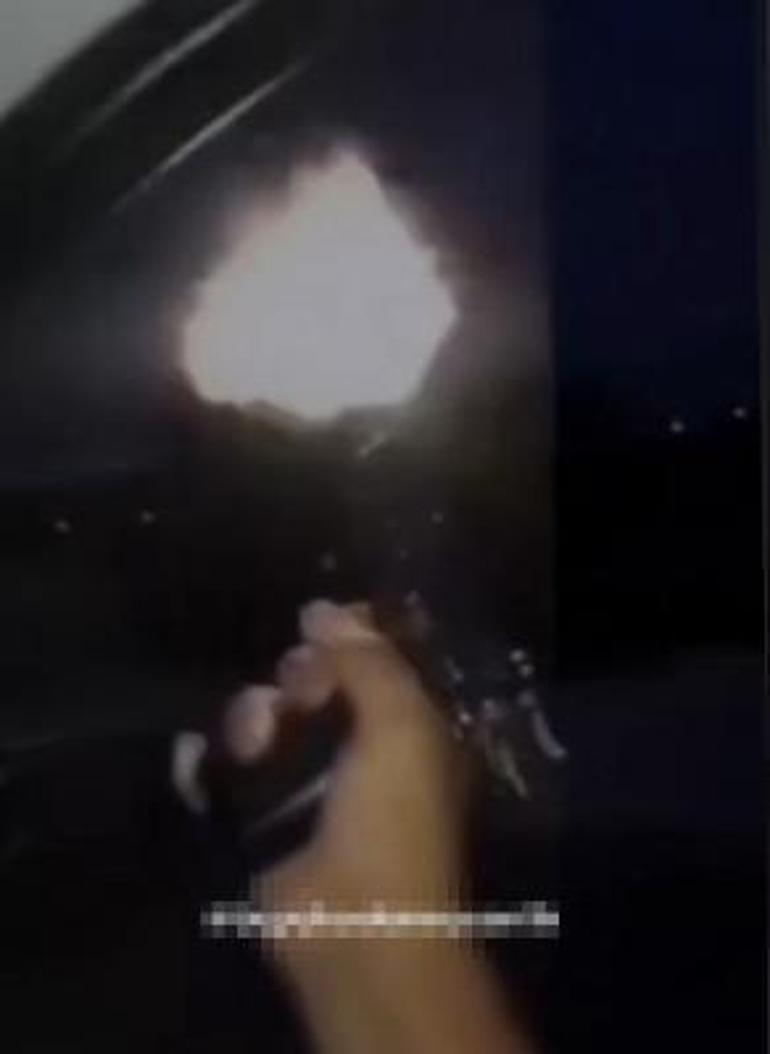 Büyükçekmece'de otomobilden havaya ateş edip sosyal medyada paylaştılar