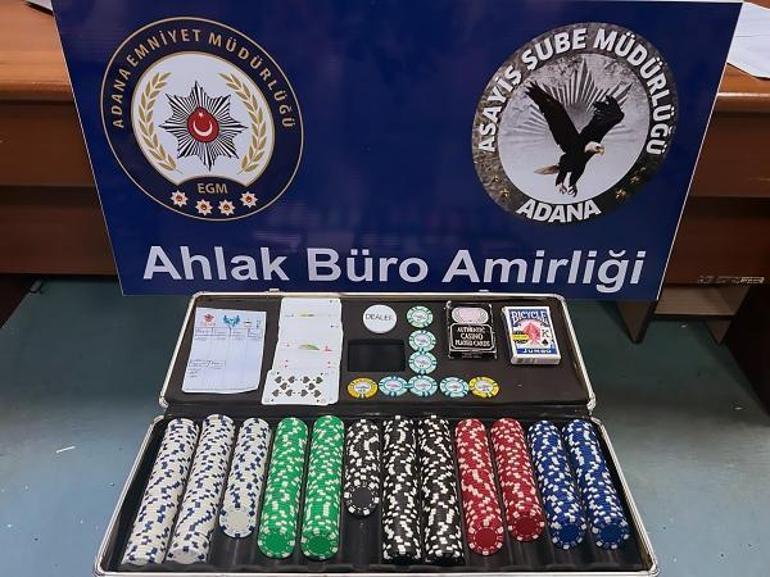 Adana'da kumar oynarken yakalananlara 3 milyon 337 bin TL ceza