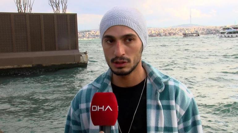 Karaköy'de denize düşen yolcuyu kurtaran seyyar satıcı konuştu