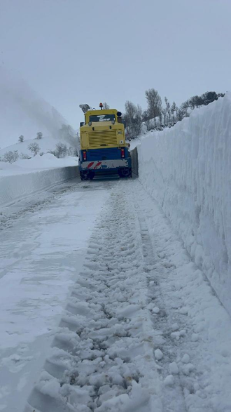 Bitlis'te 2 metreyi aşan karla mücadele