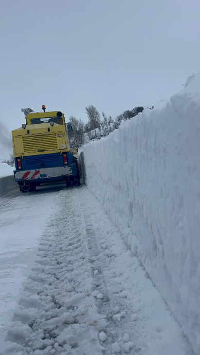 Bitlis'te 2 metreyi aşan karla mücadele