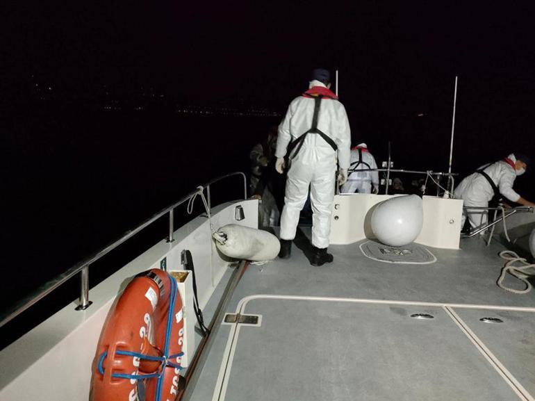 Çanakkale açıklarında Yunanistan'ın geri ittiği 64 kaçak göçmen kurtarıldı