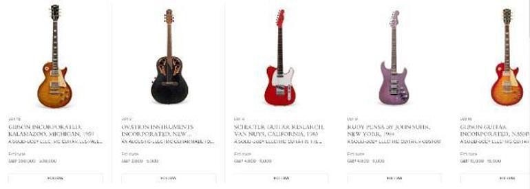 Dire Straits’den Mark Knopfler'ın gitar koleksiyonu açık artırmada satılıyor