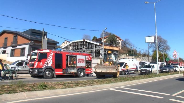 Sarıyer'de tadilat yaptığı iş yerinin tavanı üzerine çöktü