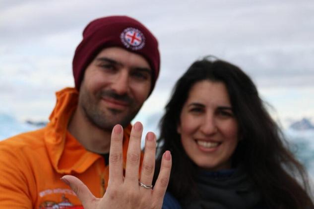 Güney Kutbu’nda evlenme teklifi