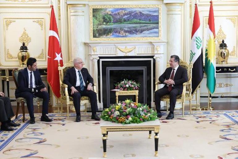 Bakan Güler, IKBY Başbakanı Mesrur Barzani ile görüştü