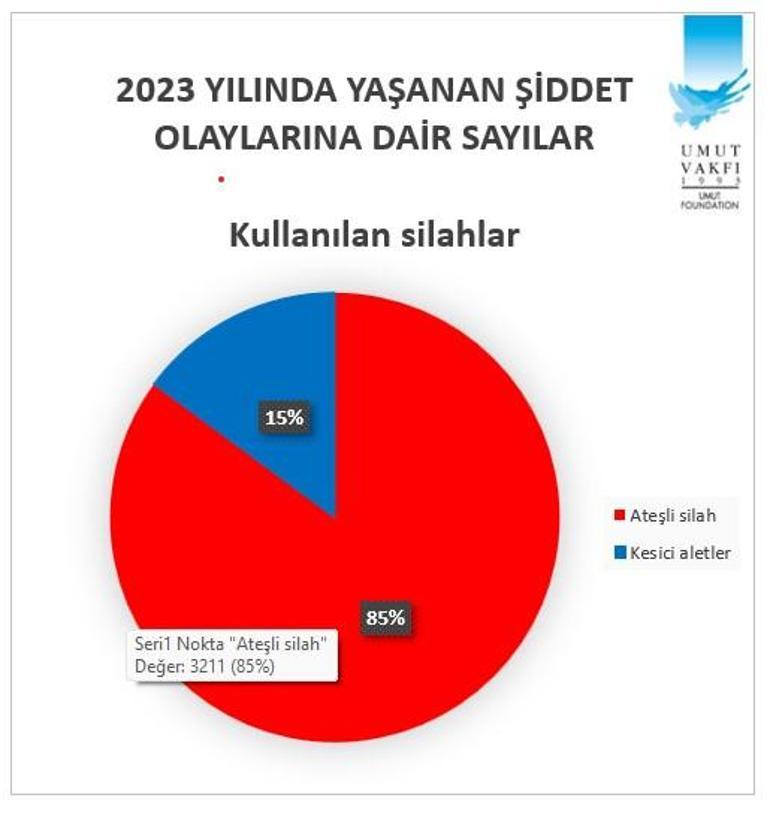 Türkiye’nin silahlı şiddet haritası açıklandı: İstanbul ilk, Erzincan son sırada yer aldı