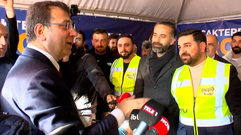 İmamoğlu'ndan AK Parti standına ziyaret