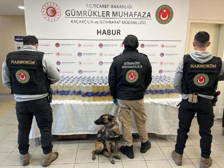 Habur Gümrük Kapısı'nda 345 kilo sıvı metamfetamin ele geçirildi