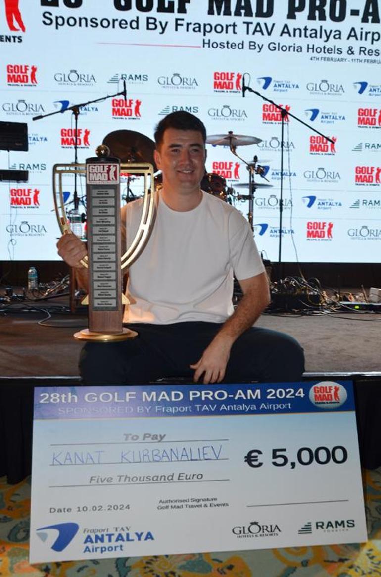 60 bin Euro ödüllü golf turnuvasında şampiyon Kanat Kurbanaliev