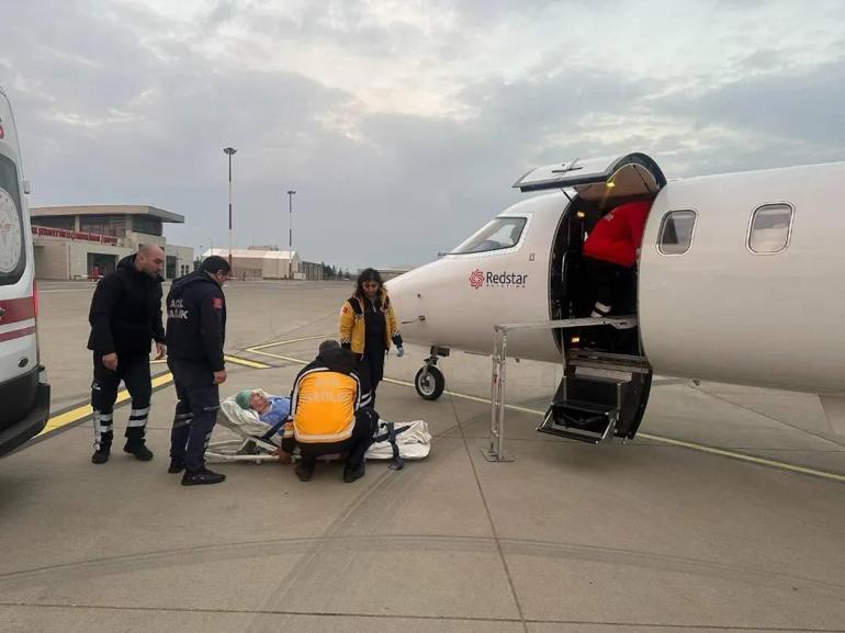 Şırnak’ta ambulans uçak, 77 yaşındaki kadın hasta için havalandı