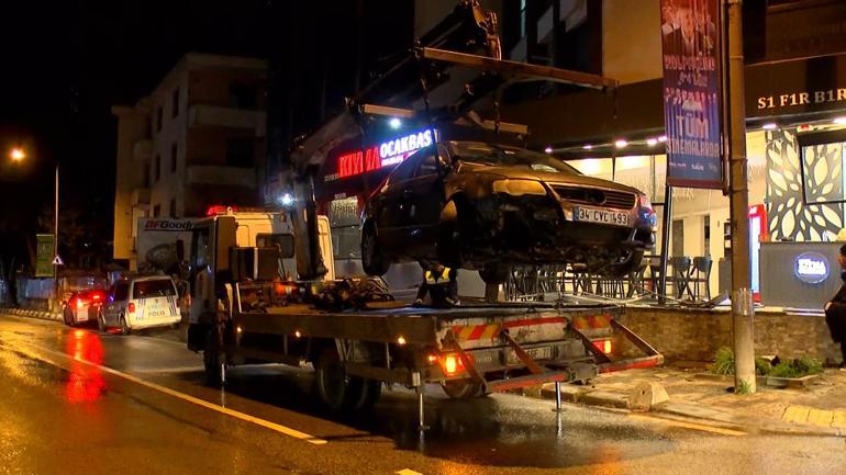 Maltepe’de kontrolden çıkan otomobil restorana daldı