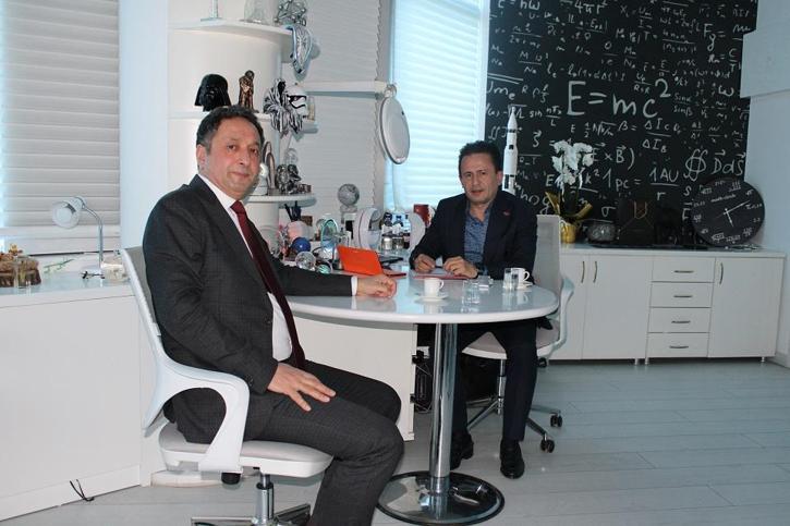 Dr. Ercan Varlıbaş, Tuzla Belediye Başkanı Dr. Yazıcı'yı ziyaret etti