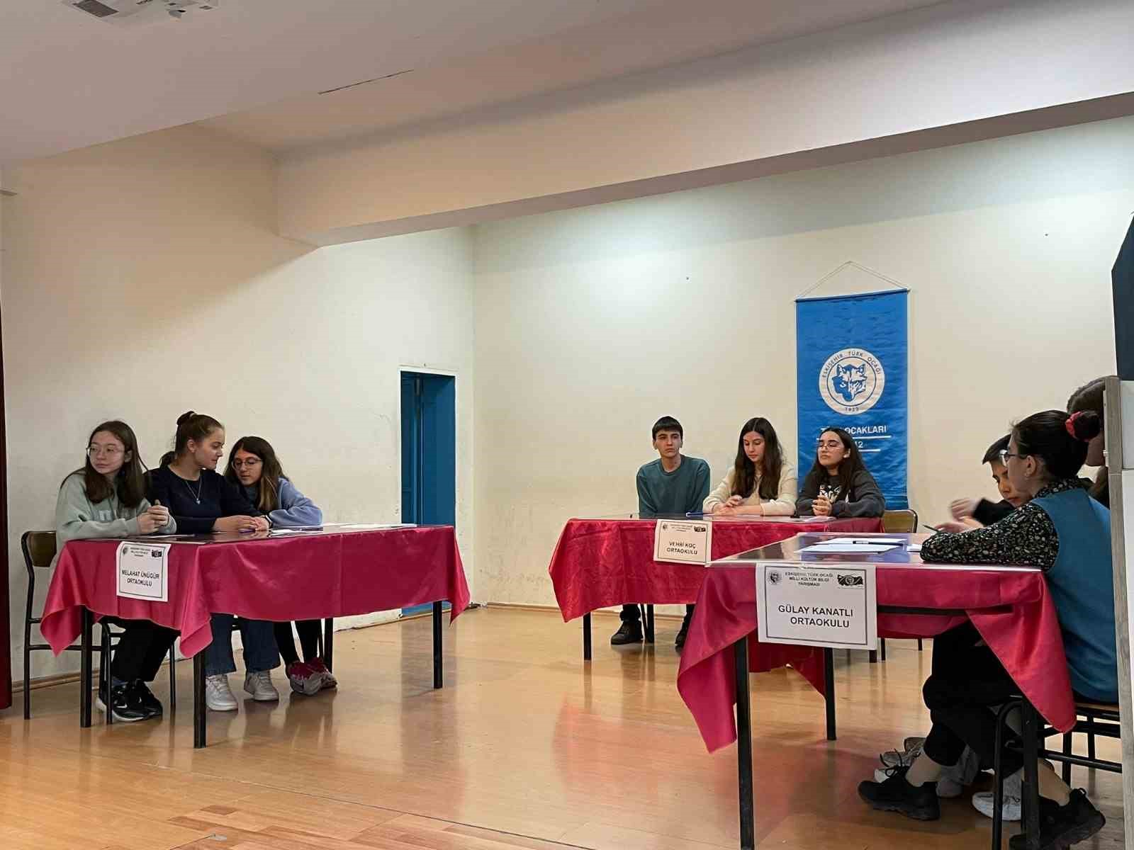 Ortaokullar arası 17’nci Milli Kültür Bilgi Kültür Bilgi Yarışması gerçekleştirildi