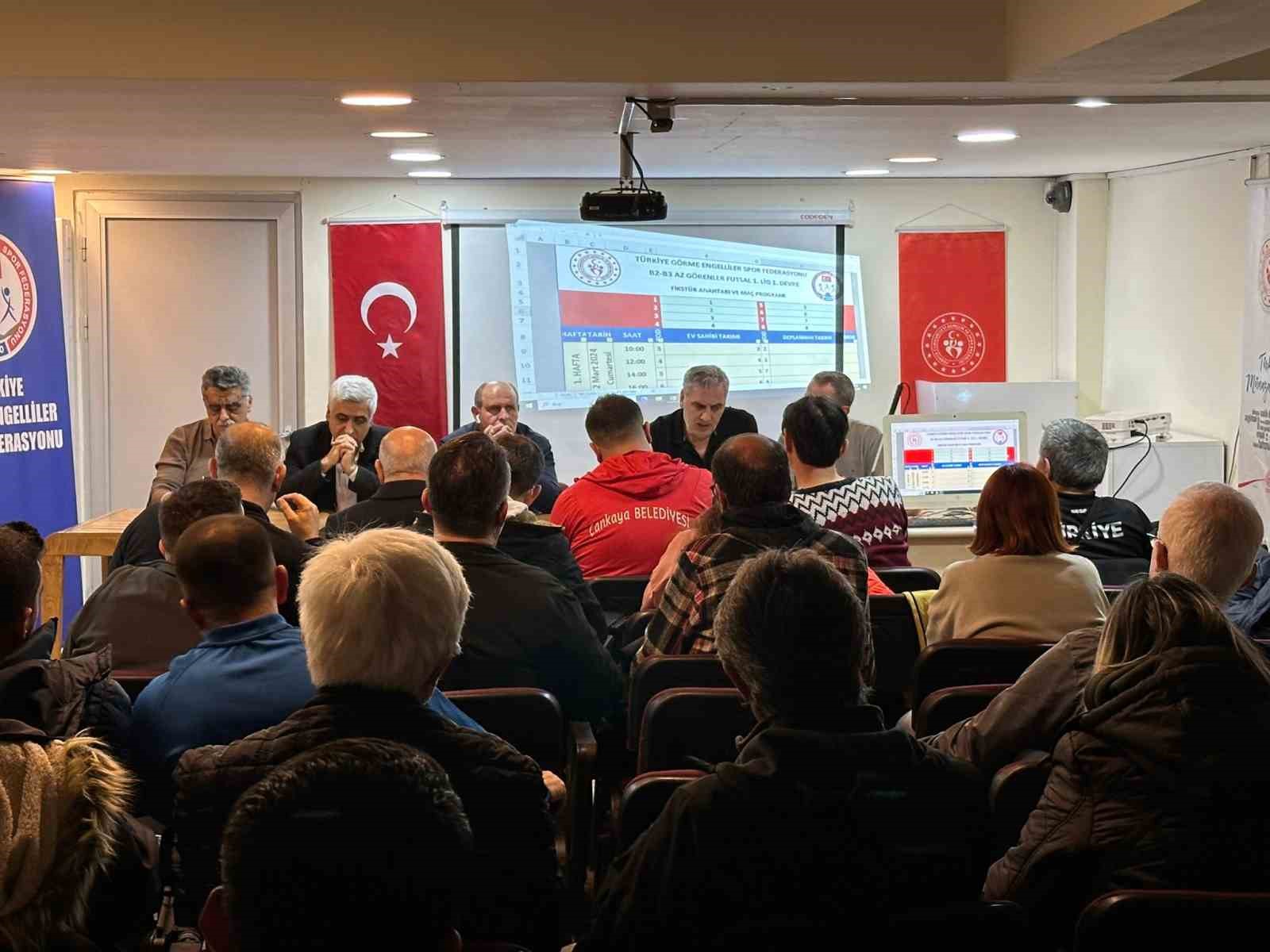 B2-B3 Az Görenler Futsal 1. Lig 1. devre maçlarının fikstürü çekildi