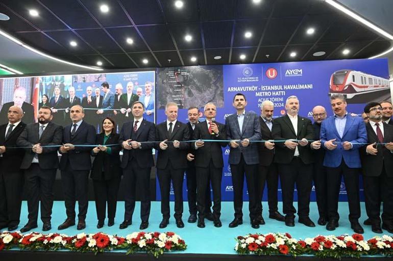 Arnavutköy-İstanbul Havalimanı Metrosu açıldı