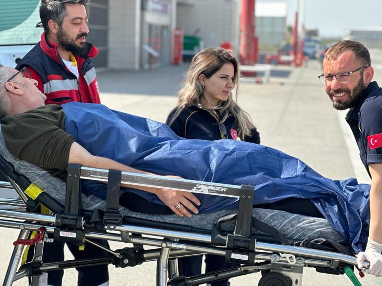 Ambulans helikopter kalp yetmezliği hastası için havalandı