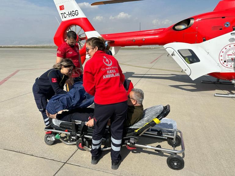 Ambulans helikopter kalp yetmezliği hastası için havalandı