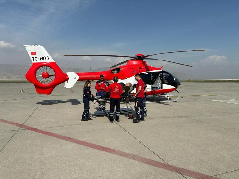 Ambulans helikopter kalp yetmezliği hastası için havalandı