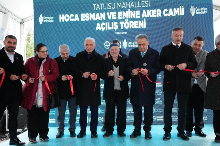 Ümraniye’de Hoca Esman ve Emine Aker Camii açıldı