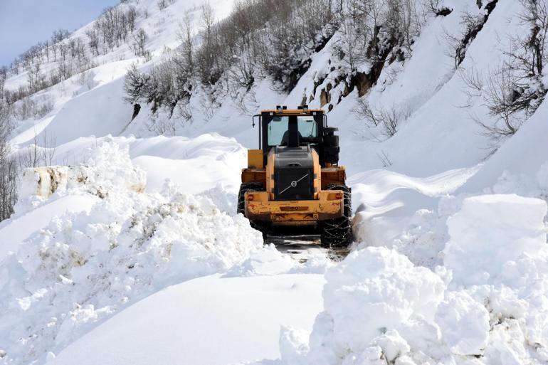 Bitlis'te kar yağışı; kapanan 75 yoldan 24'ü açıldı