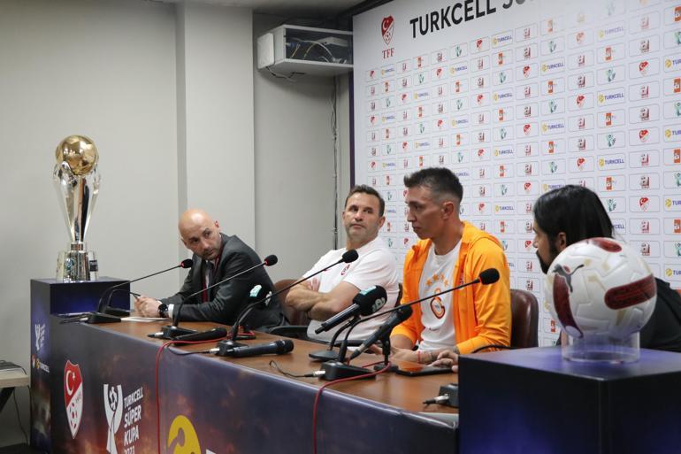 Okan Buruk ve Muslera, Süper Kupa'nın medya toplantısında konuştu