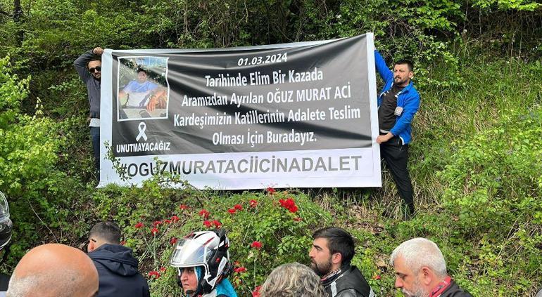 Oğuz Murat Aci için motosiklet tutkunlarından 'Adalet Konvoyu'