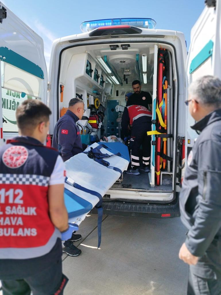 Seyhan bebek, ambulans uçakla Mardin'den Ankara'ya götürüldü