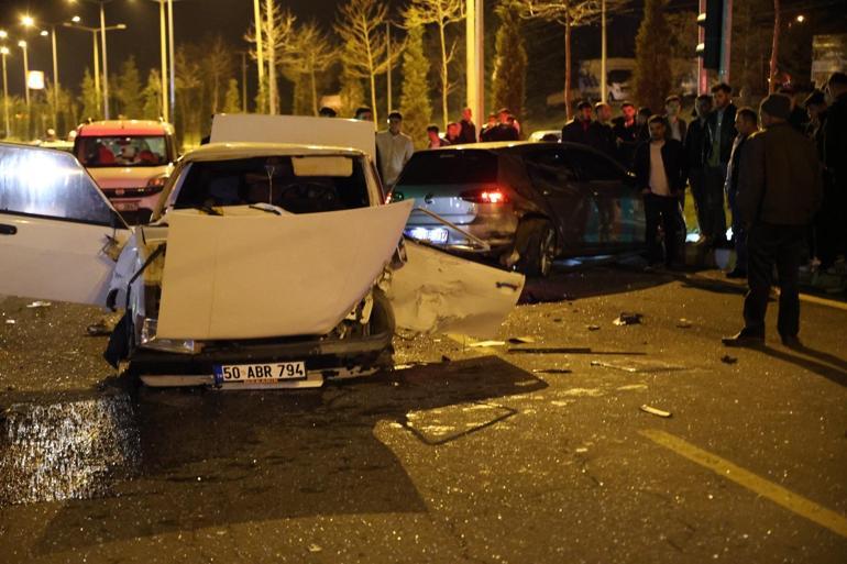 Nevşehir'de zincirleme kaza: 2 yaralı