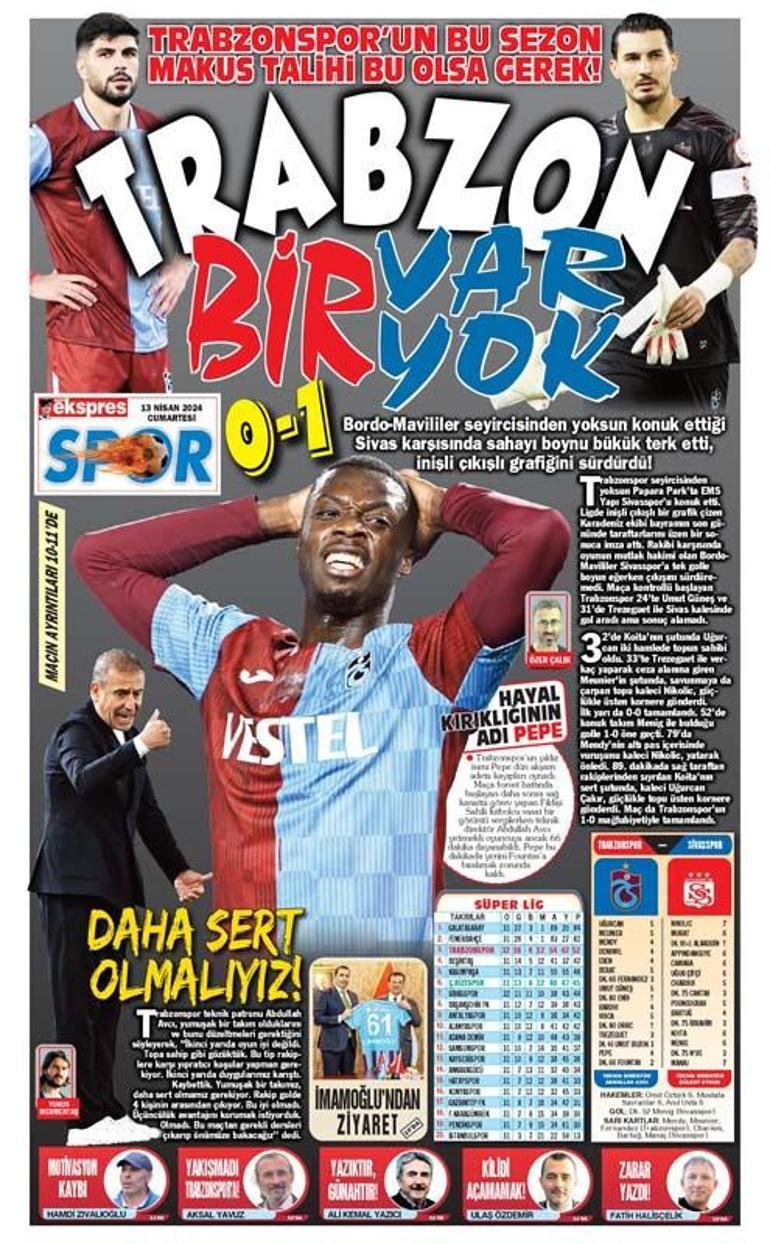 Üçüncülük yolunda yara alan Trabzonspor evinde kayıp