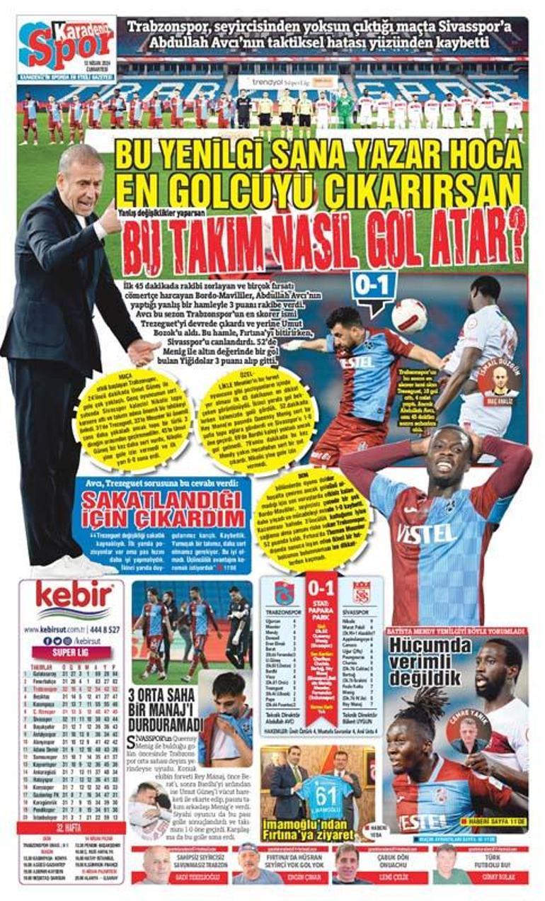 Üçüncülük yolunda yara alan Trabzonspor evinde kayıp