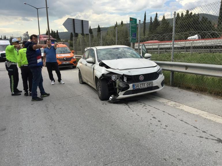 Kocaeli'de TEM bağlantı yolunda zincirleme kaza: 6 yaralı