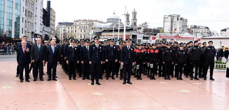 Polis Teşkilatının 179'uncu kuruluş yıl dönümü Taksim'de törenle kutlandı