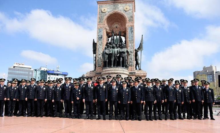Polis Teşkilatının 179'uncu kuruluş yıl dönümü Taksim'de törenle kutlandı