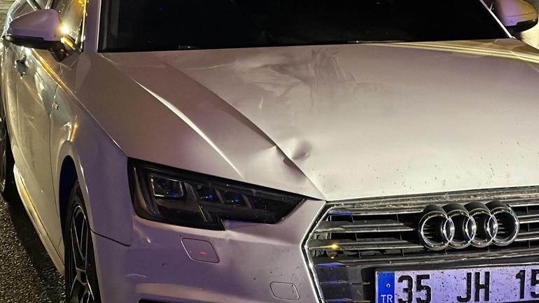 Futbolcu eşinin kullandığı otomobil, üst geçidin altında yayalara çarptı: 2 yaralı