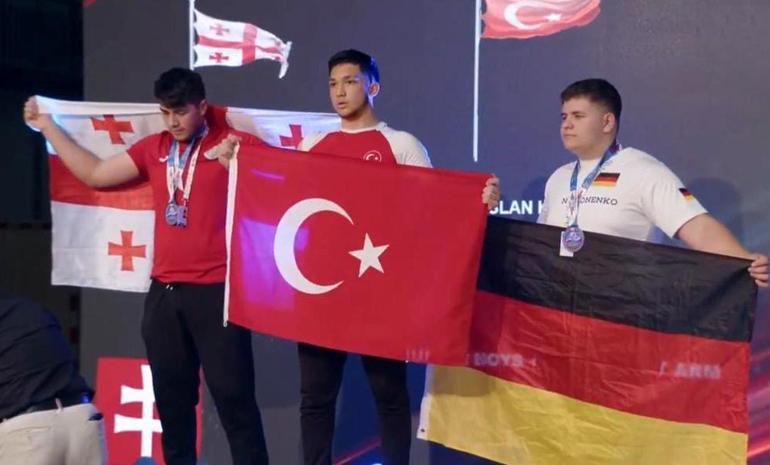 Mersinli milli sporcu, Türk bileğinin gücünü Avrupa’ya gösterdi