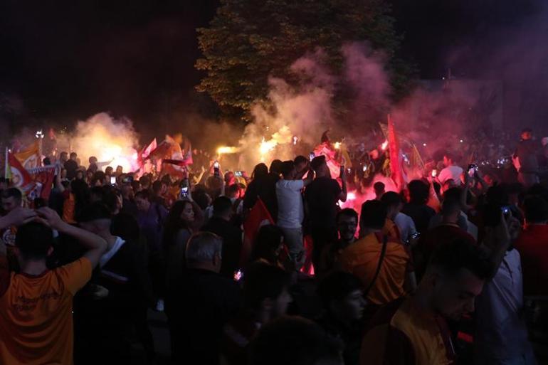 Galatasaray'ın şampiyonluğu coşkuyla kutlandı