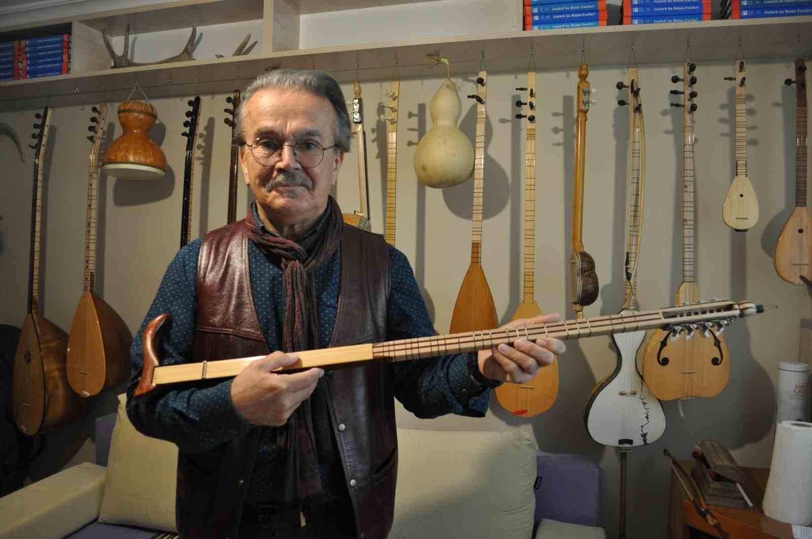 Eski öğretmen emeklilik hayatını özgün enstrümanlar oluşturmaya adadı