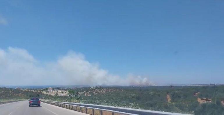 Çanakkale’de tarım arazisinde yangın