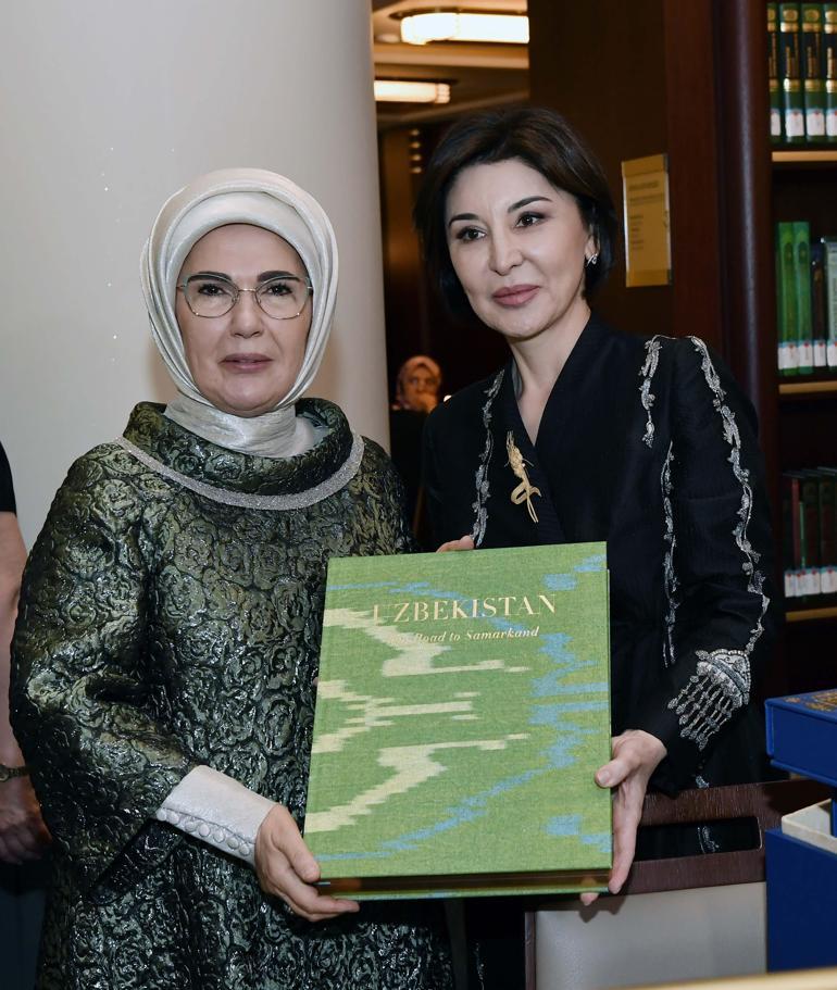 Emine Erdoğan, Özbekistan Cumhurbaşkanı'nın eşi Mirziyoyeva'yı ağırladı