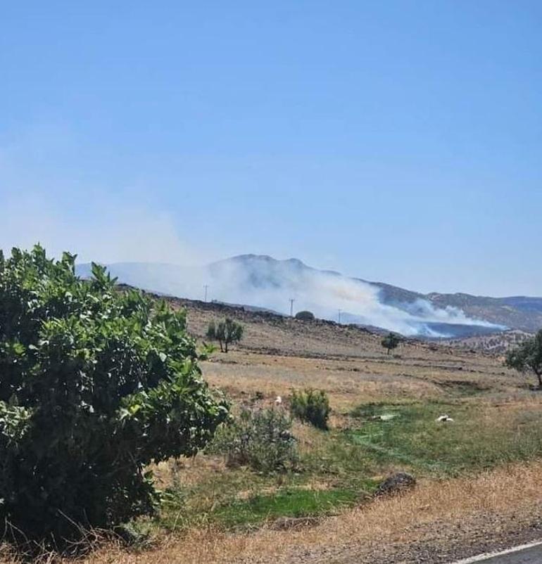 Diyarbakır’da örtü yangını; alevlere havadan ve karadan müdahale