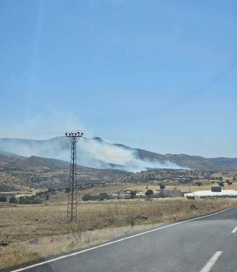 Diyarbakır’da örtü yangını; alevlere havadan ve karadan müdahale