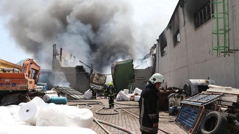Kayseri OSB’deki ambalaj fabrikasında yangın