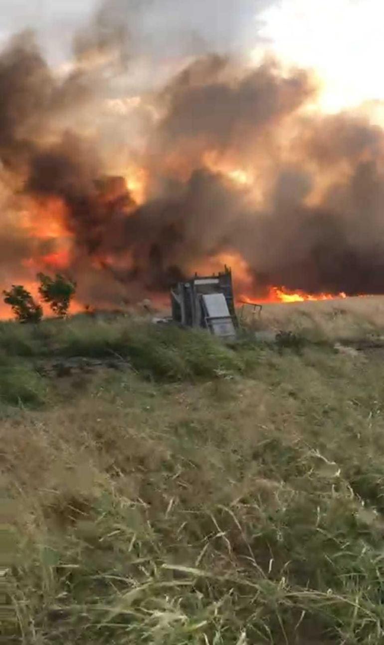 Malatya'da 10 dönüm ekili buğday yandı