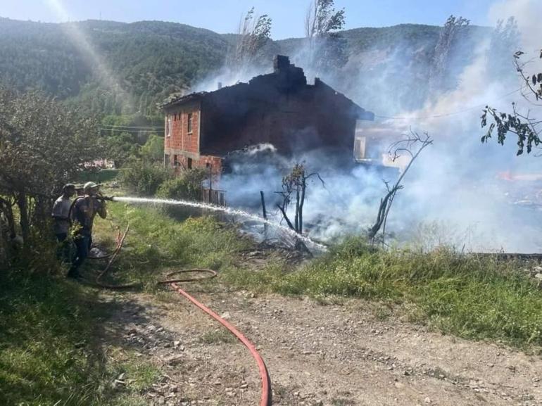 Kastamonu'da köyde çıkan yangında 12 ev kullanılamaz hale geldi