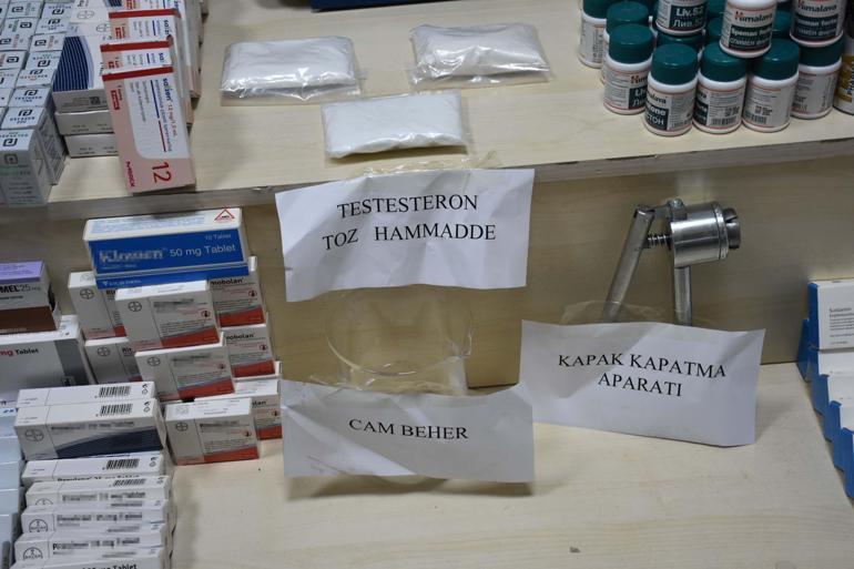Ünlü markaların ambalajında sahte vücut geliştirme ilaçları ele geçirildi: 1 tutuklama