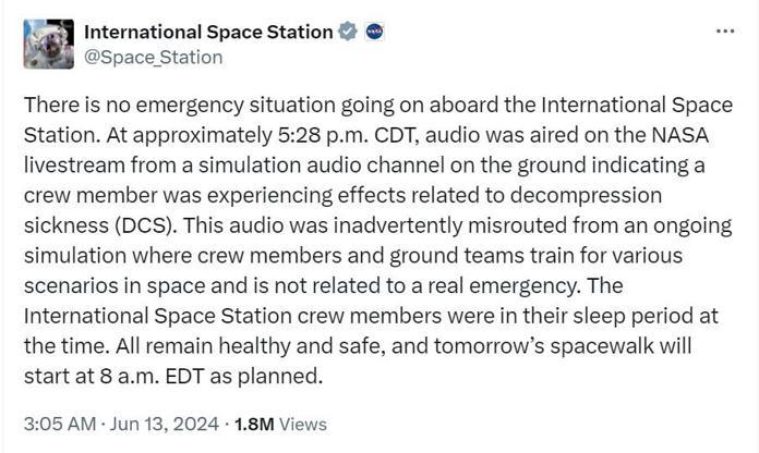NASA’nın canlı yayında yanlışlıkla yayınladığı ses kaydı, panik yarattı