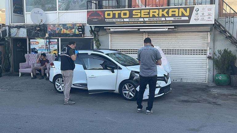 Sultanbeyli'de otomobil gasbedip polise ateş açan şüpheli vurularak yakalandı