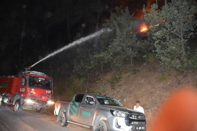 Kahramanmaraş'taki orman yangını, 18 saatte kontrol altına alındı